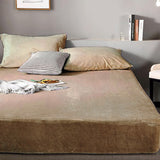 Fleece Sherpa Bedding Set-Camel
