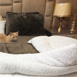 Fleece Sherpa Bedding Set-Coffee