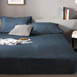 Fleece Sherpa Bedding Set-Charcoal