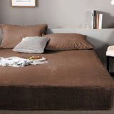 Fleece Sherpa Bedding Set-Coffee