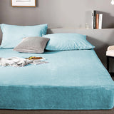 Fleece Sherpa Bedding Set-Teal