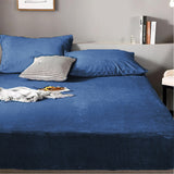 Fleece Sherpa Bedding Set-Haze Blue