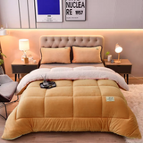 Luxury Soft Cozy Sherpa  Comforter  Camel