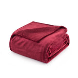 Single Ply  Fleece Blankets Burgundy