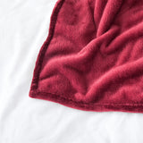 Single Ply  Fleece Blankets Burgundy