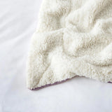 Fluffy Warm Sherpa Blanket Lavender